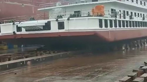 國產船舶順利下水，氣囊技術彰顯科技突破